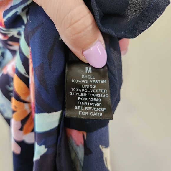 Vici Capriccio Satin Floral Ruffle Maxi Dress - Picture 4 of 11